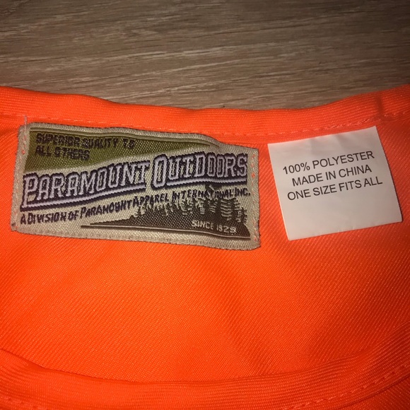 One Size Neon Orange Safety Vest - Picture 3 of 8